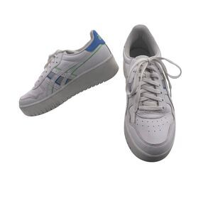 Asics Japan S PF Platform Women's Size US 11 Shoes Lace Up White Blue Sneakers